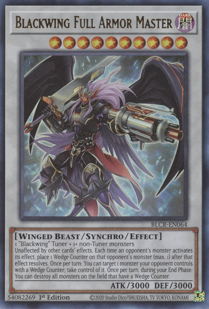 Blackwing Full Armor Master [BLCR-EN064] Ultra Rare | Mega City Incorporated