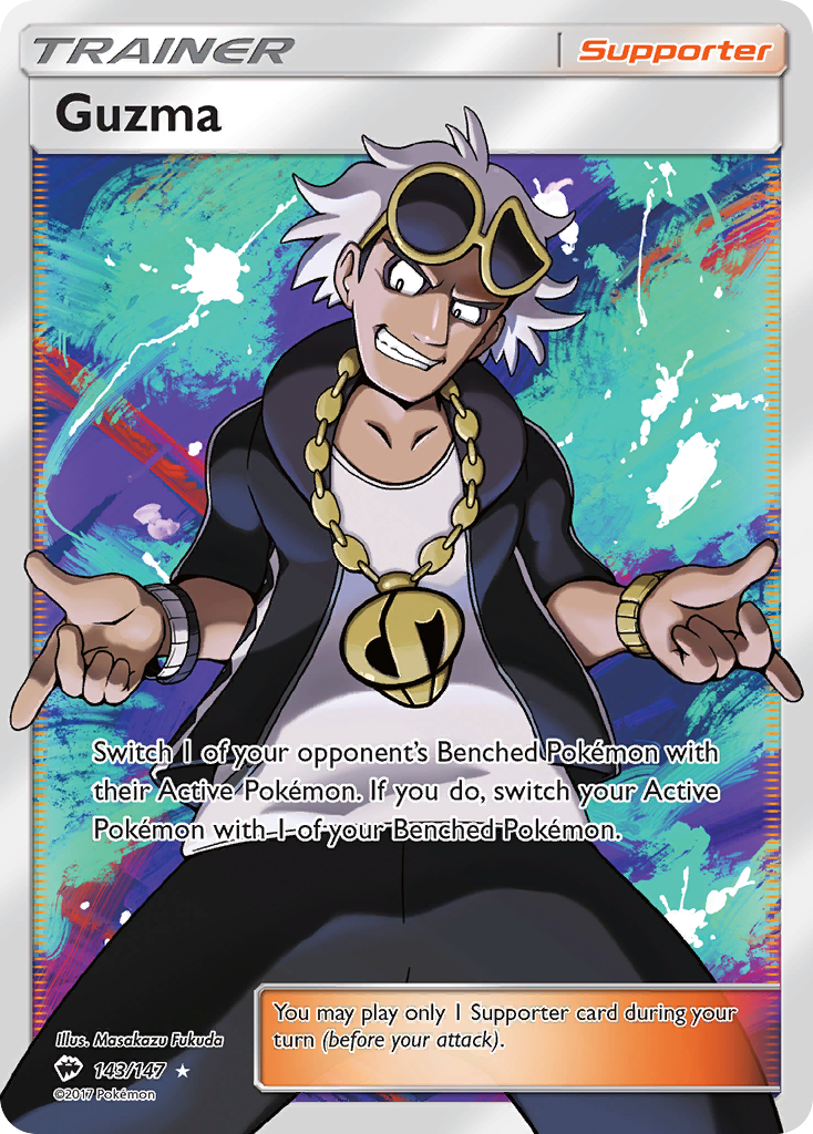 Guzma (143/147) [Sun & Moon: Burning Shadows] | Mega City Incorporated