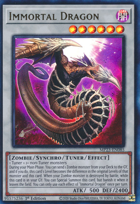 Immortal Dragon [MP23-EN085] Ultra Rare | Mega City Incorporated
