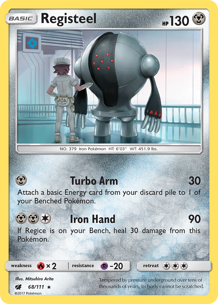Registeel (68/111) [Sun & Moon: Crimson Invasion] | Mega City Incorporated
