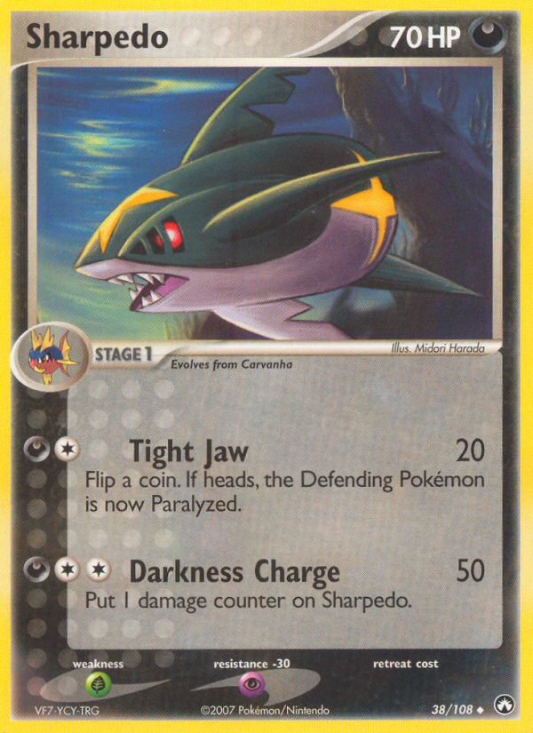 Sharpedo (38/108) [EX: Power Keepers] | Mega City Incorporated