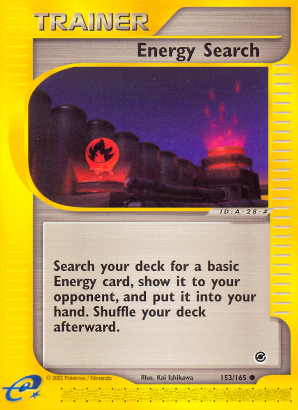 Energy Search (153/165) [Expedition: Base Set] | Mega City Incorporated