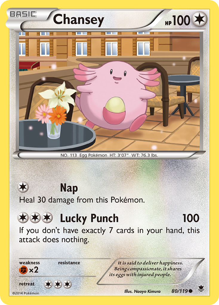 Chansey (80/119) [XY: Phantom Forces] | Mega City Incorporated