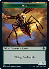 Insect // Cat Double-Sided Token [Starter Commander Decks] | Mega City Incorporated