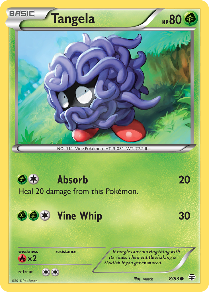 Tangela (8/83) [XY: Generations] | Mega City Incorporated