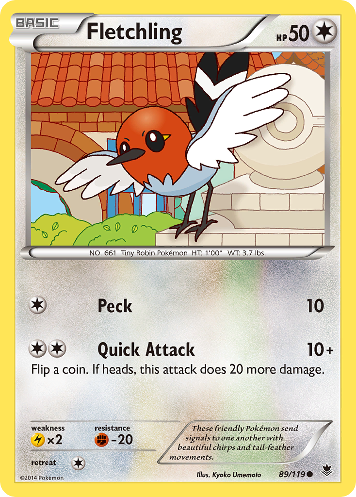 Fletchling (89/119) [XY: Phantom Forces] | Mega City Incorporated