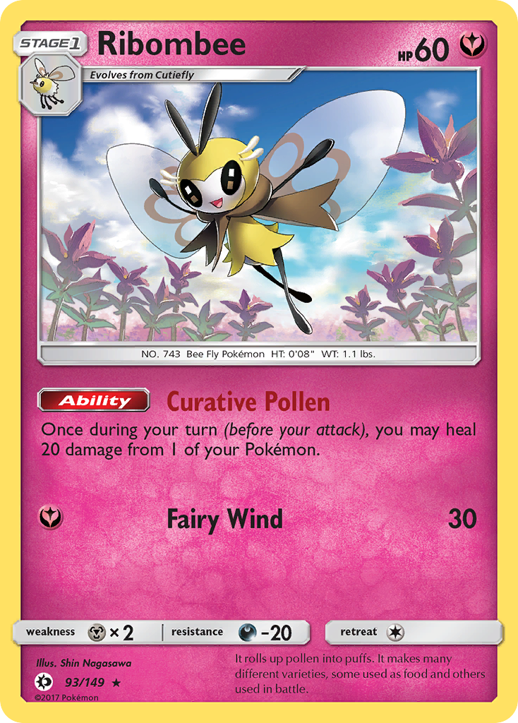 Ribombee (93/149) [Sun & Moon: Base Set] | Mega City Incorporated