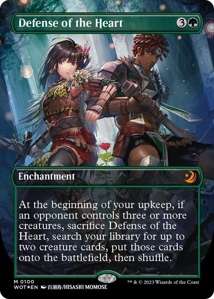 Defense of the Heart (Anime Borderless) (Confetti Foil) [Wilds of Eldraine: Enchanting Tales] | Mega City Incorporated