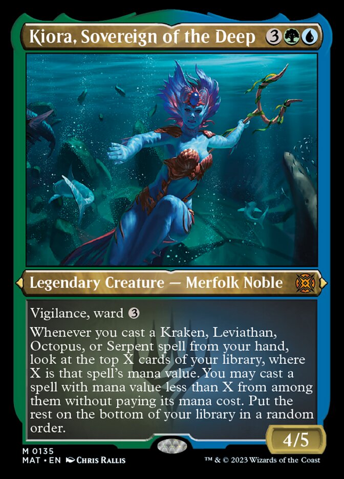 Kiora, Sovereign of the Deep (Foil Etched) [March of the Machine: The Aftermath] | Mega City Incorporated