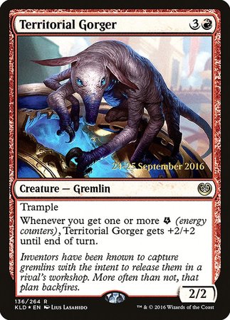 Territorial Gorger [Kaladesh Promos] | Mega City Incorporated