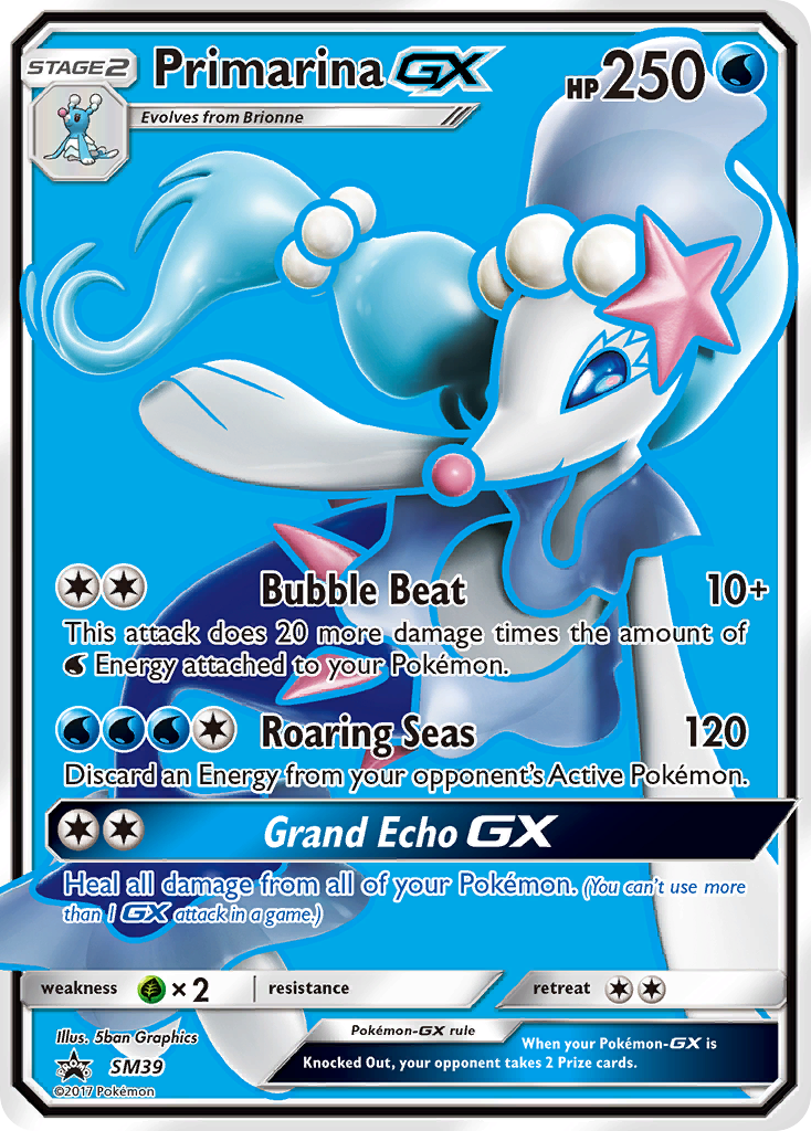 Primarina GX (SM39) [Sun & Moon: Black Star Promos] | Mega City Incorporated