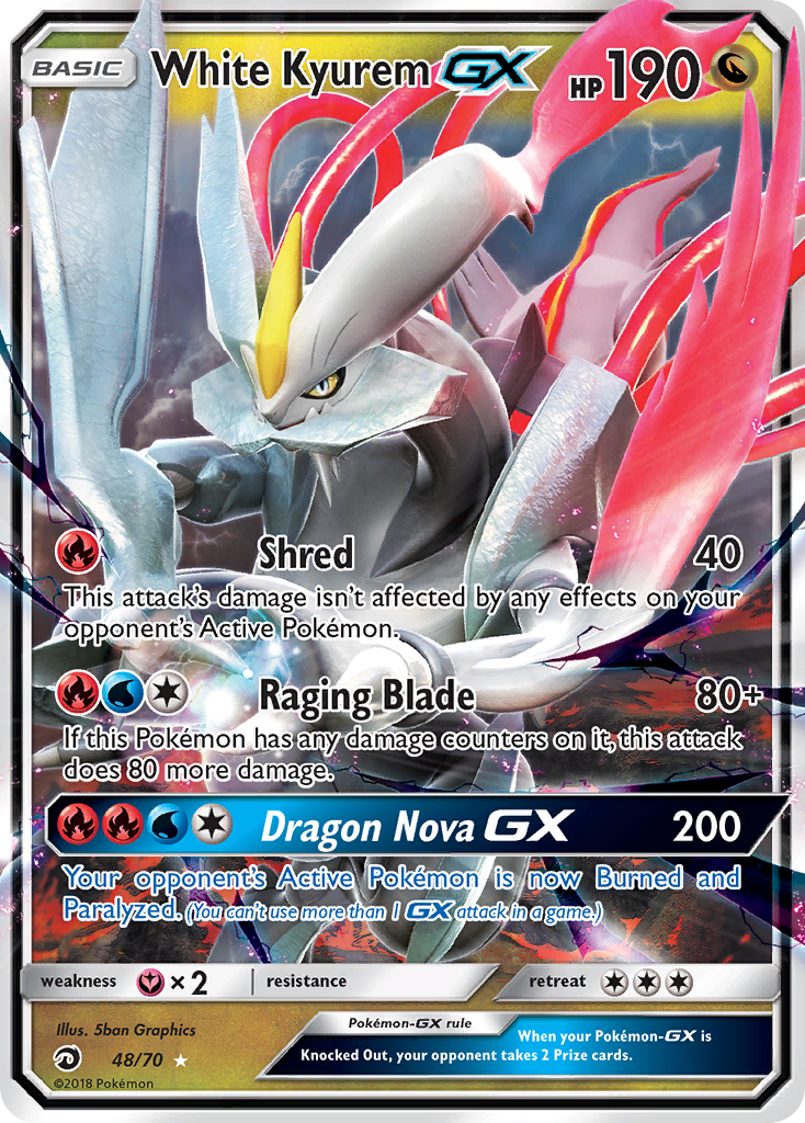 White Kyurem GX (48/70) [Sun & Moon: Dragon Majesty] | Mega City Incorporated