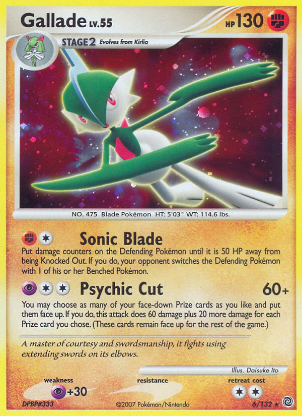 Gallade (6/132) [Diamond & Pearl: Secret Wonders] | Mega City Incorporated