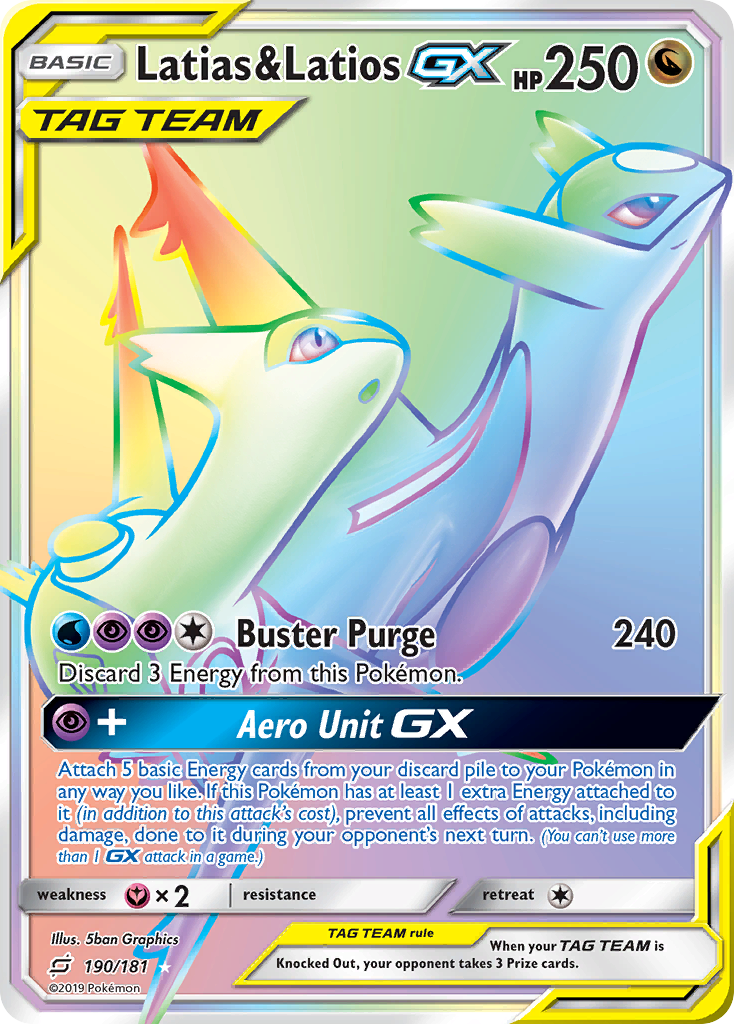 Latias & Latios GX (190/181) [Sun & Moon: Team Up] | Mega City Incorporated