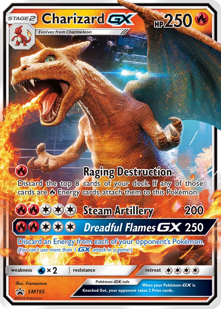 Charizard GX (SM195) [Sun & Moon: Black Star Promos] | Mega City Incorporated