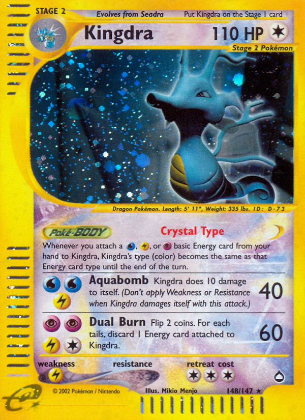 Kingdra (148/147) [Aquapolis] | Mega City Incorporated