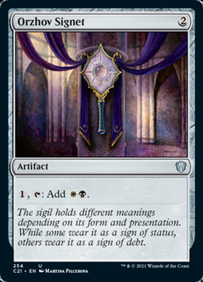 Orzhov Signet [Commander 2021] | Mega City Incorporated