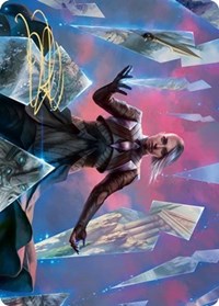 Behold the Multiverse Art Card (Gold-Stamped Signature) [Kaldheim: Art Series] | Mega City Incorporated