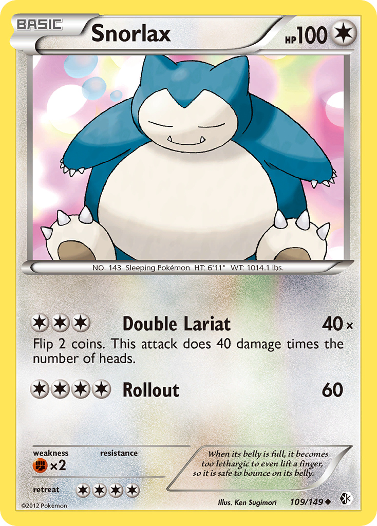 Snorlax (109/149) [Black & White: Boundaries Crossed] | Mega City Incorporated