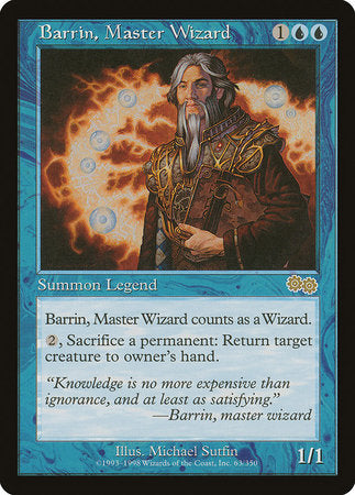 Barrin, Master Wizard [Urza's Saga] | Mega City Incorporated