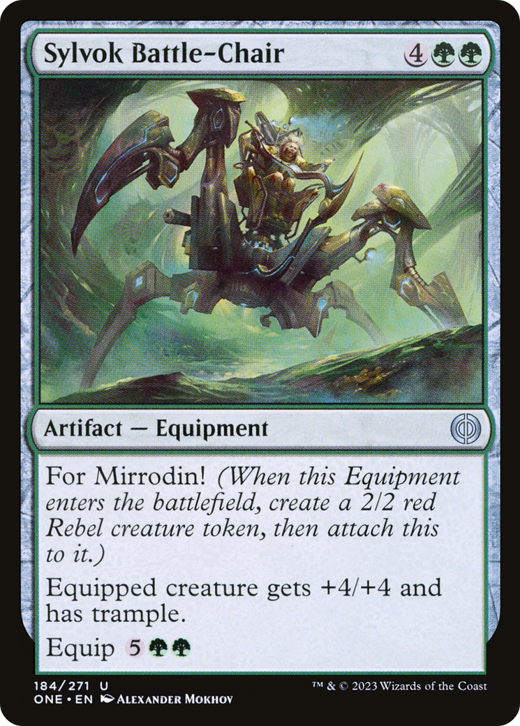 Sylvok Battle-Chair [Phyrexia: All Will Be One] | Mega City Incorporated