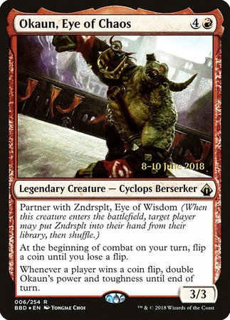 Okaun, Eye of Chaos [Battlebond Promos] | Mega City Incorporated