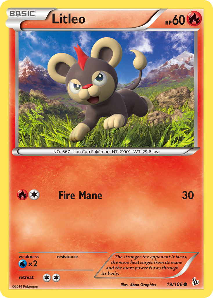 Litleo (19/106) [XY: Flashfire] | Mega City Incorporated