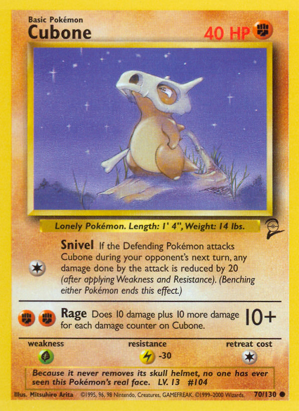 Cubone (70/130) [Base Set 2] | Mega City Incorporated