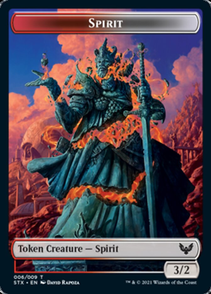 Spirit // Pest Double-Sided Token [Strixhaven: School of Mages Tokens] | Mega City Incorporated