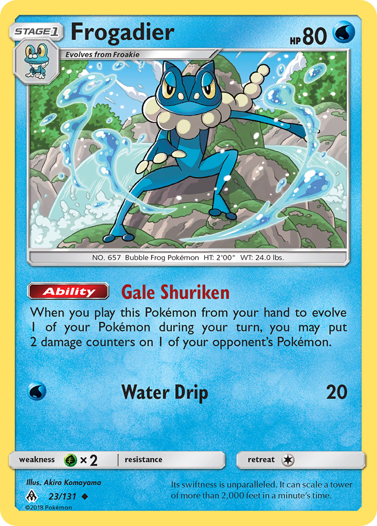 Frogadier (23/131) [Sun & Moon: Forbidden Light] | Mega City Incorporated