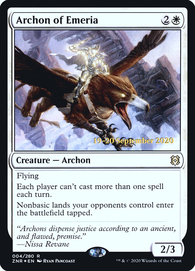 Archon of Emeria  [Zendikar Rising Prerelease Promos] | Mega City Incorporated