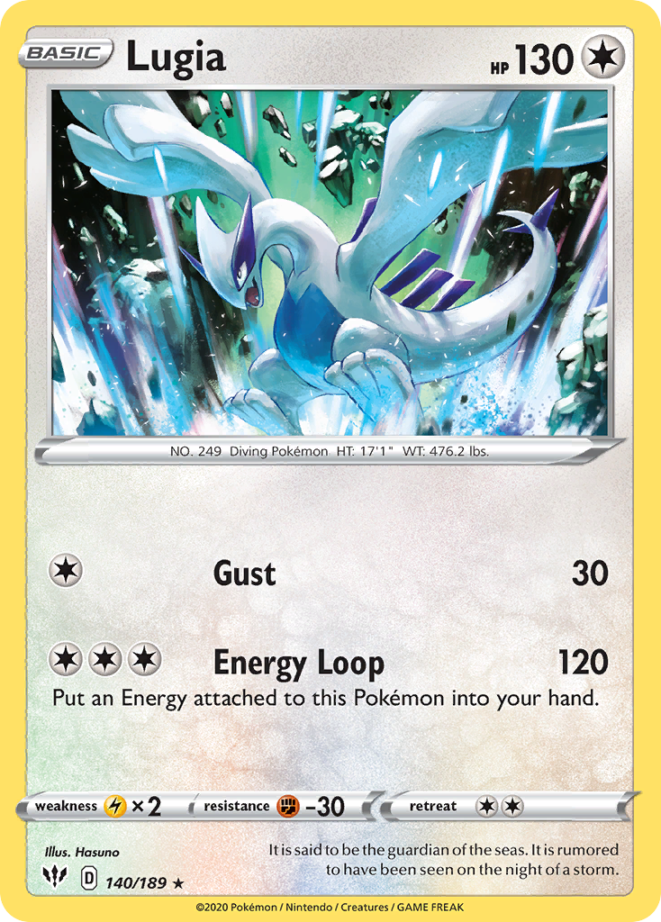 Lugia (140/189) [Sword & Shield: Darkness Ablaze] | Mega City Incorporated