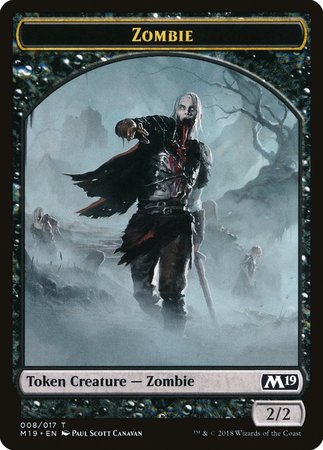 Zombie Token [Core Set 2019 Tokens] | Mega City Incorporated