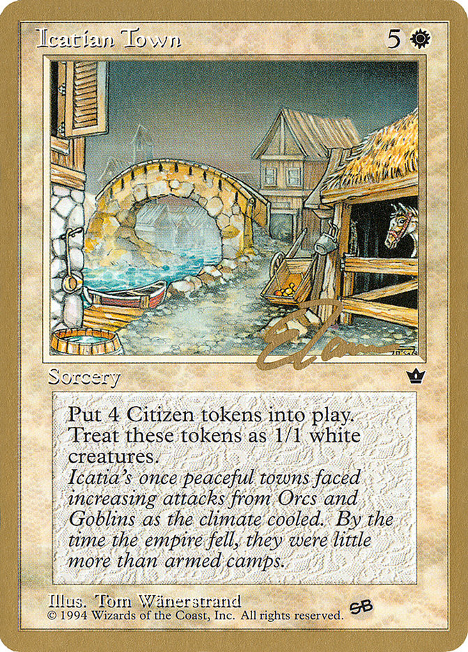 Icatian Town (Eric Tam) (SB) [Pro Tour Collector Set] | Mega City Incorporated
