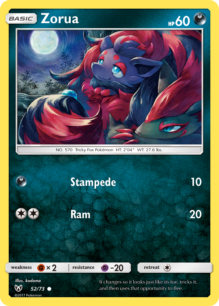 Zorua (52/73) [Sun & Moon: Shining Legends] | Mega City Incorporated