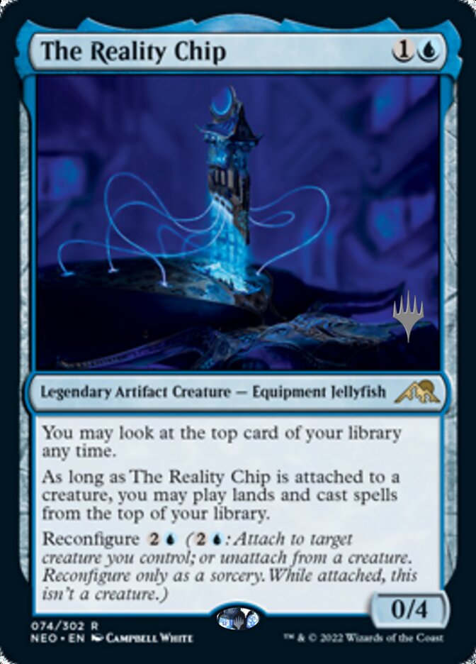 The Reality Chip (Promo Pack) [Kamigawa: Neon Dynasty Promos] | Mega City Incorporated