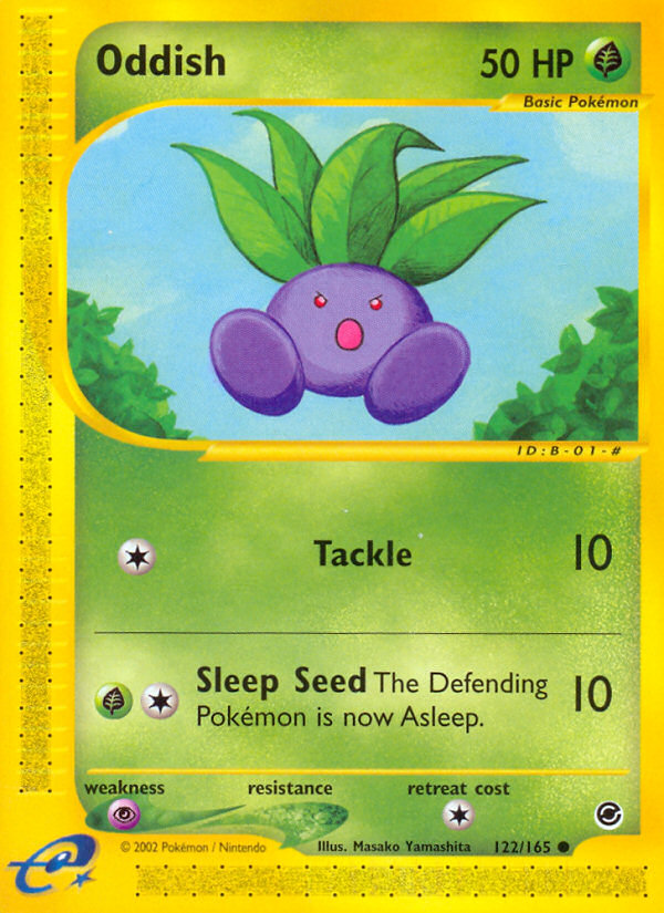 Oddish (122/165) [Expedition: Base Set] | Mega City Incorporated