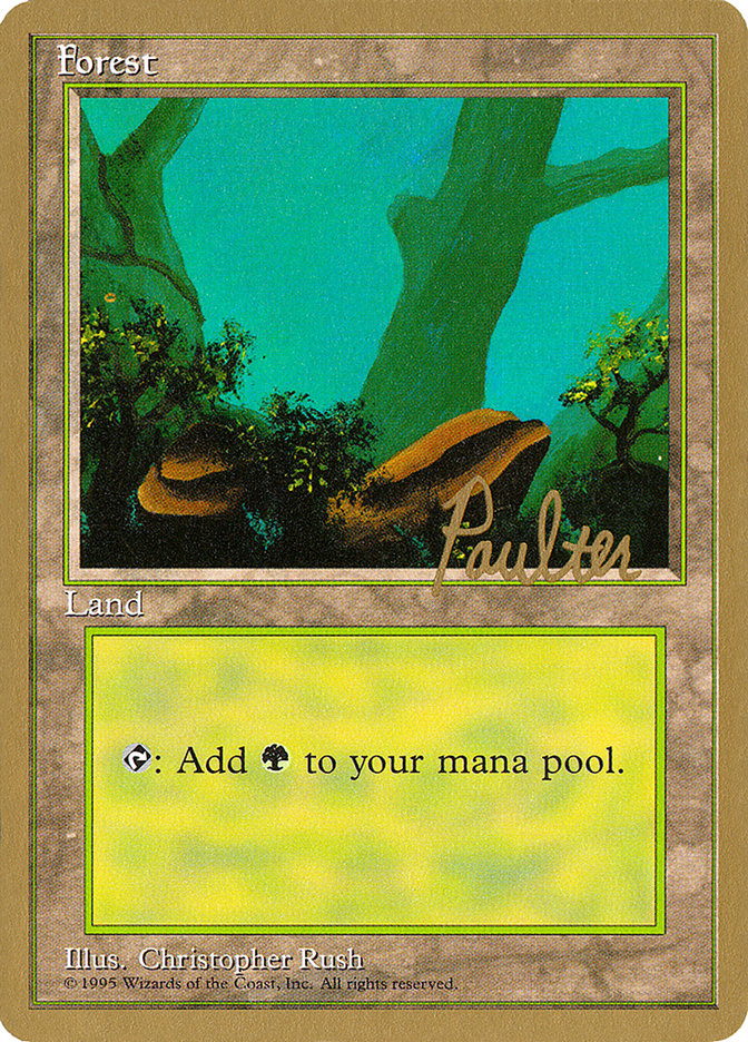 Forest (pp378) (Preston Poulter) [Pro Tour Collector Set] | Mega City Incorporated