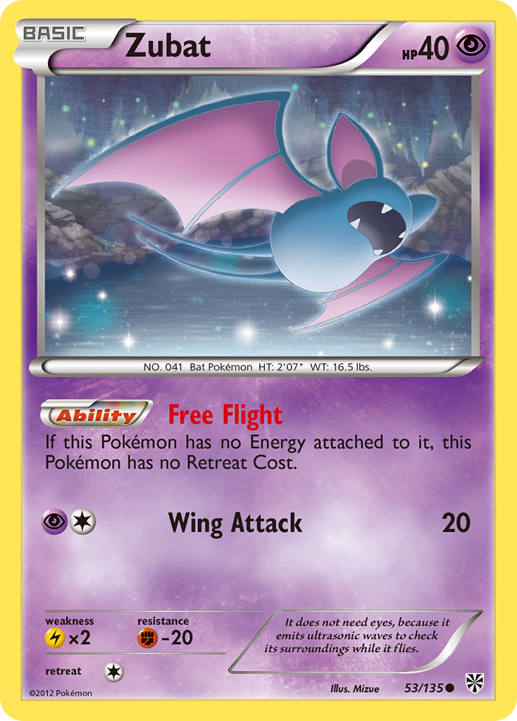 Zubat (53/135) [Black & White: Plasma Storm] | Mega City Incorporated