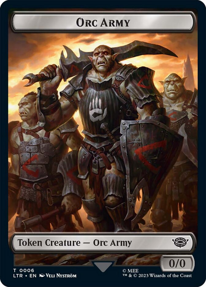 Orc Army Token (06) [The Lord of the Rings: Tales of Middle-Earth Tokens] | Mega City Incorporated