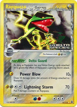 Rayquaza (13/113) (Delta Species) (Stamped) [EX: Delta Species] | Mega City Incorporated