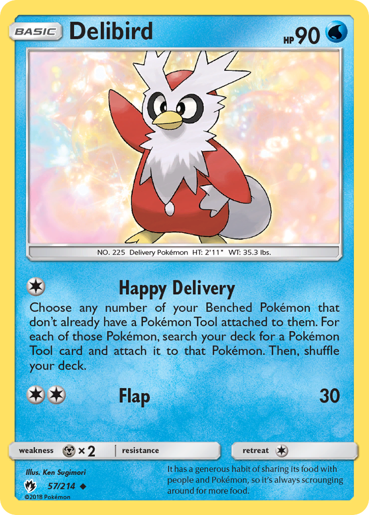 Delibird (57/214) [Sun & Moon: Lost Thunder] | Mega City Incorporated