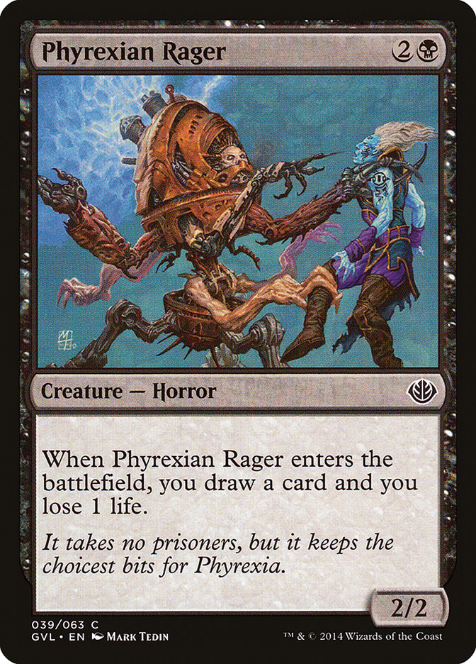 Phyrexian Rager (Garruk vs. Liliana) [Duel Decks Anthology] | Mega City Incorporated