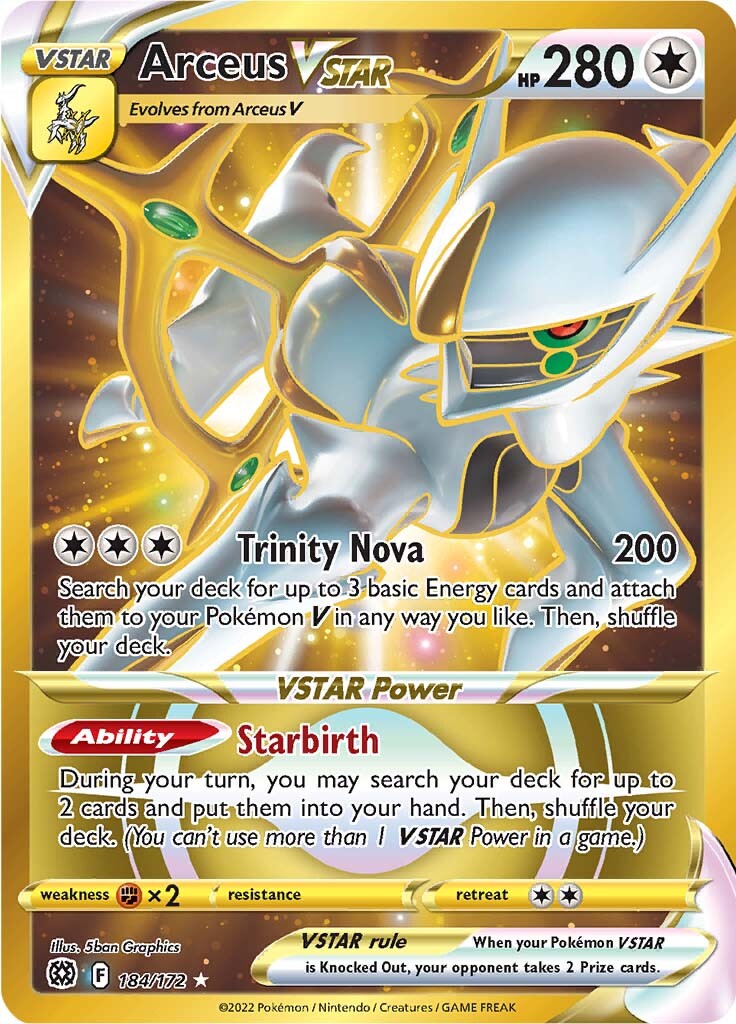 Arceus VSTAR (184/172) [Sword & Shield: Brilliant Stars] | Mega City Incorporated