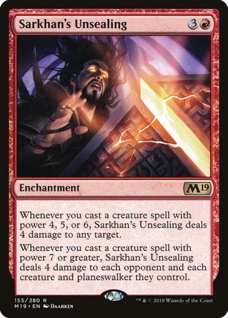 Sarkhan's Unsealing [Core Set 2019] | Mega City Incorporated