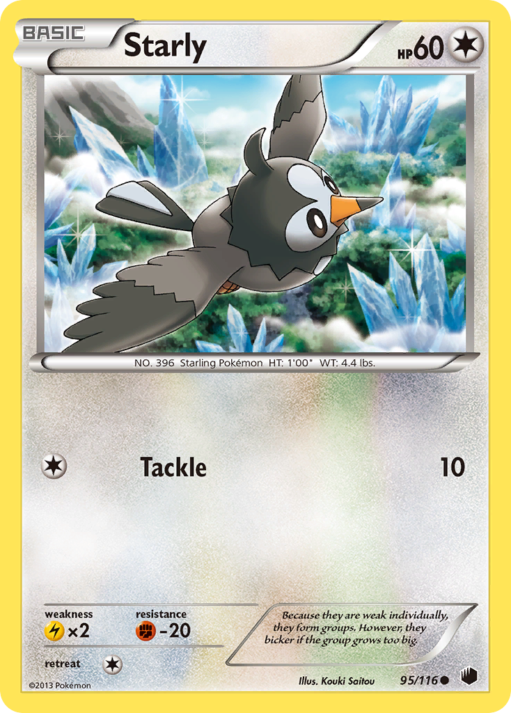 Starly (95/116) [Black & White: Plasma Freeze] | Mega City Incorporated