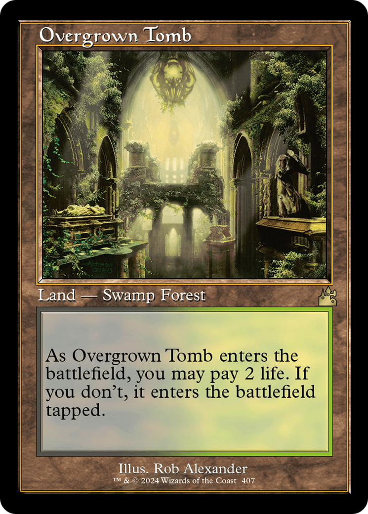 Overgrown Tomb (Retro) [Ravnica Remastered] | Mega City Incorporated