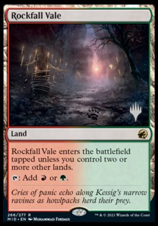 Rockfall Vale (Promo Pack) [Innistrad: Midnight Hunt Promos] | Mega City Incorporated