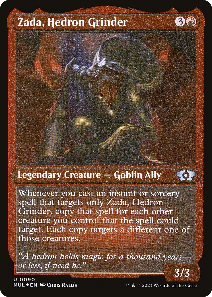 Zada, Hedron Grinder (Foil Etched) [Multiverse Legends] | Mega City Incorporated