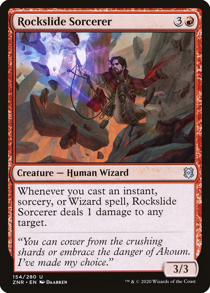 Rockslide Sorcerer [Zendikar Rising] | Mega City Incorporated